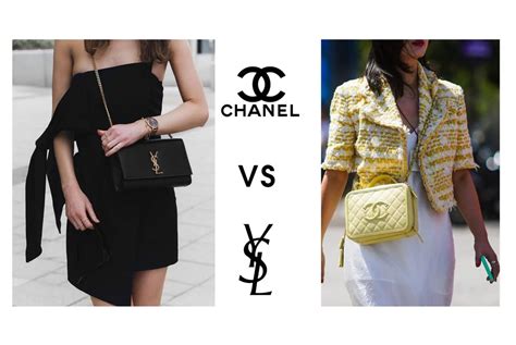 yves saint laurent bag vs chanel|chanel vs ysl clothing.